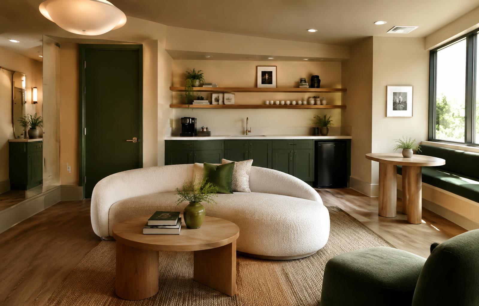 Shared lounge and kitchen
